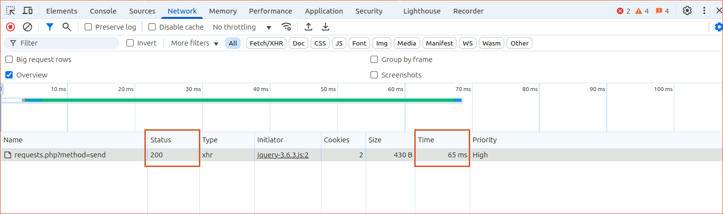 status-and-time-of-request-response